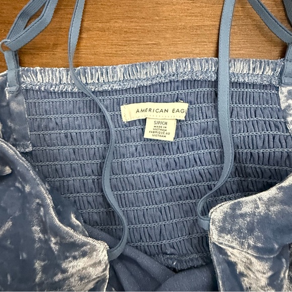 Small Velvet American Eagle Tiered tank‎ adjustable straps - Picture 5 of 6